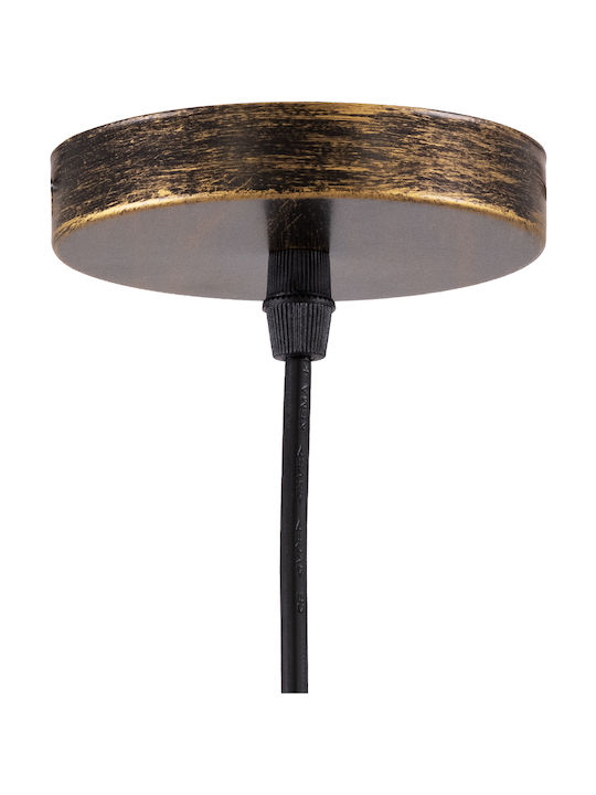 GloboStar Cube Pendant Light Bronze with Socket E27 25cm