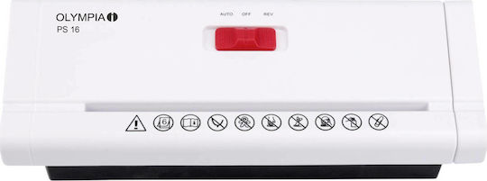 Olympia PS 16 Strip Cut 6-Sheet Paper Shredder