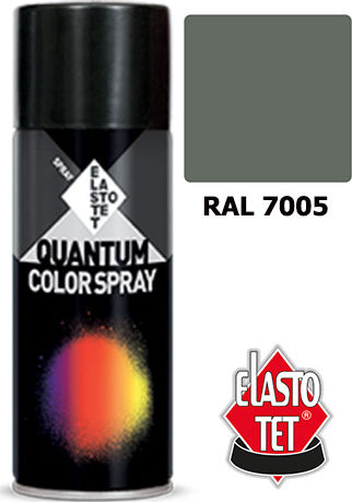Elastotet Σπρέι Βαφής Quantum Ακρυλικό με Γυαλιστερό Εφέ Mouse Grey RAL 7005 400ml
