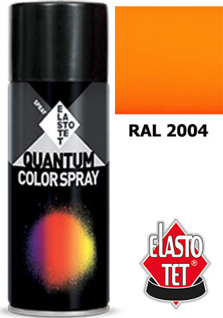 Elastotet Σπρέι Βαφής Quantum Ακρυλικό Πορτοκαλί RAL 2004 400ml