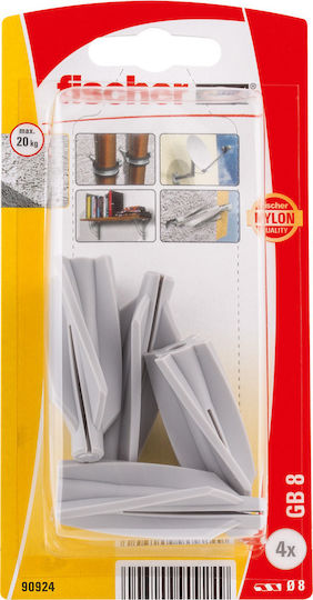 fischer Plug for Porobetón GB8 Oops Plastic 8x50mm
