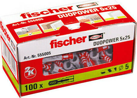 fischer Duopower 5x25mm Oops Plastic 5x25mm