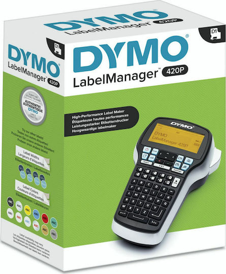 Dymo 420P Ηλεκτρονικός Ετικετογράφος Χειρός σε Μαύρο Χρώμα