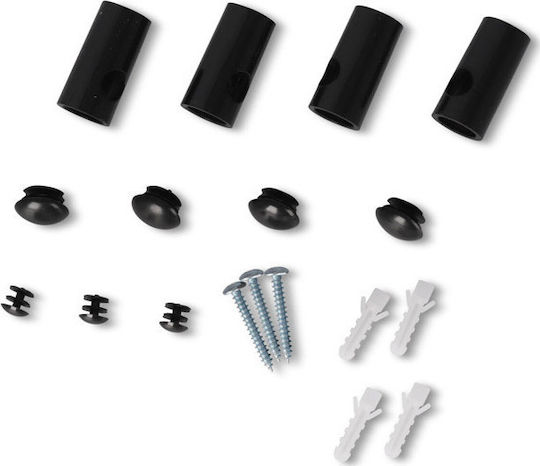 Edenberg Tabletop Metal Base 78cm 16 Pieces Black