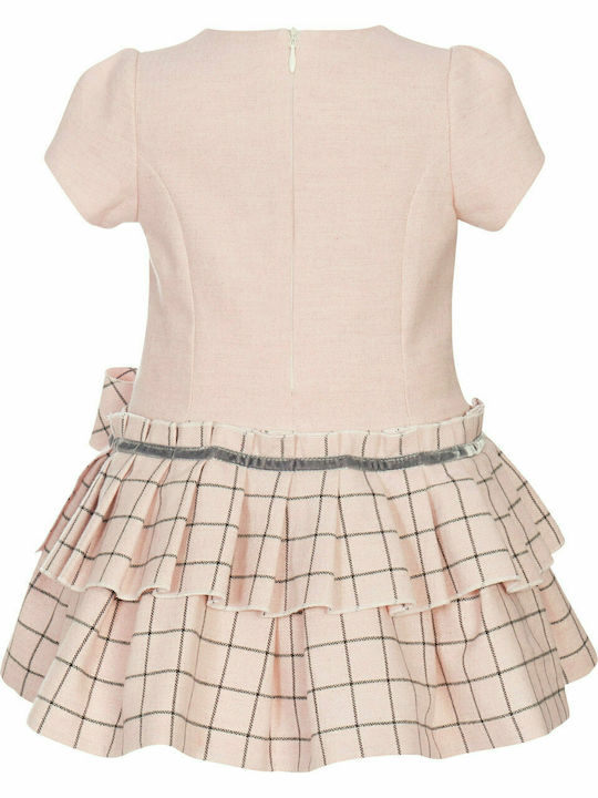 Balloon Chic 212F0244 Kids Dress Short Sleeve Pink