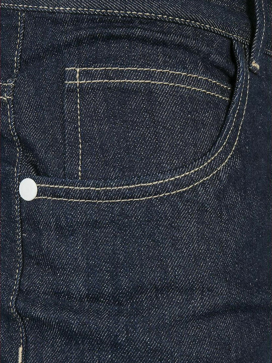 Ανδρικό Παντελόνι Τζιν με Loose Straight Εφαρμογή Raw Indigo