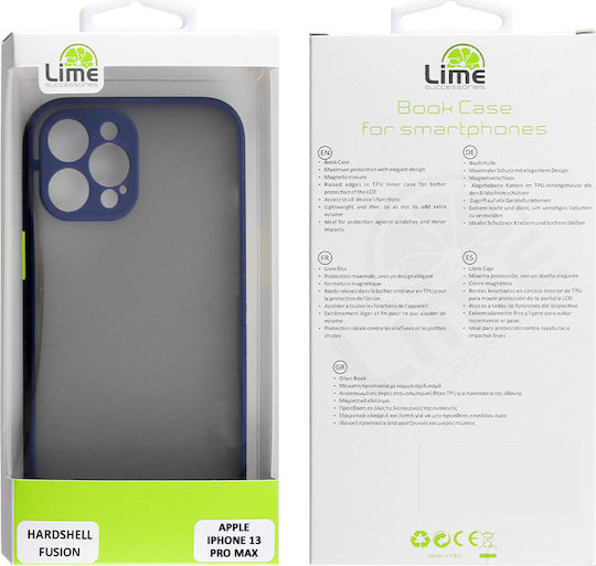 Lime Hardshell Camera Guard Задна корица Пластмаса Blue with Yellow Keys (iPhone 13 Pro Max)