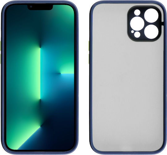 Lime Hardshell Camera Guard Задна корица Пластмаса Blue with Yellow Keys (iPhone 13 Pro Max)