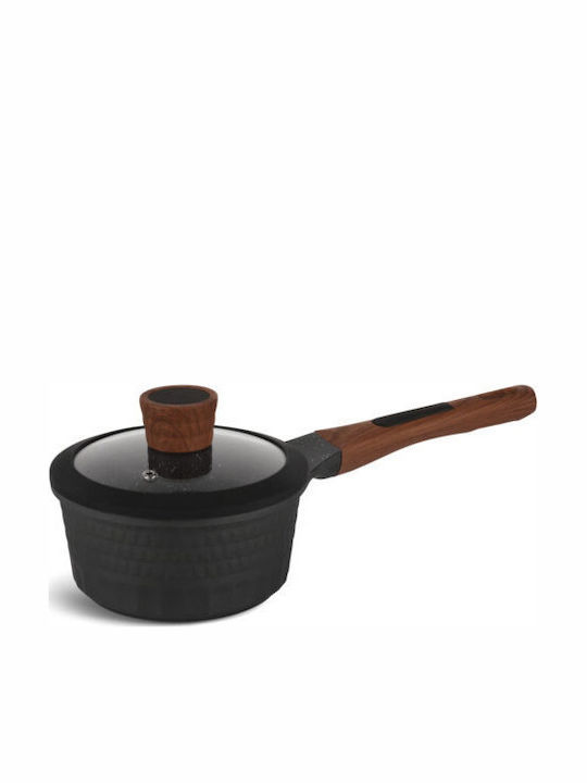 Edenberg Cookware Set of Aluminum with Stone Coating Black 10pcs