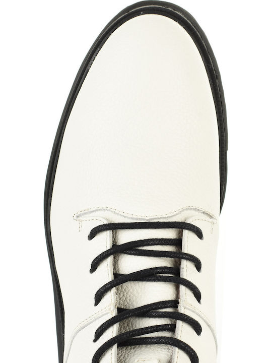 9350 Wild Milk Milk Δερμάτινα Γυναικεία Αρβυλάκια Off White