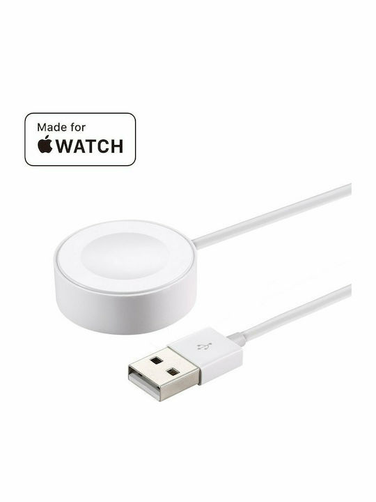 Apple Apple Watch Magnetisches Ladekabel (1m) Tragbare Ladegeräte für Apple Watch Weiß