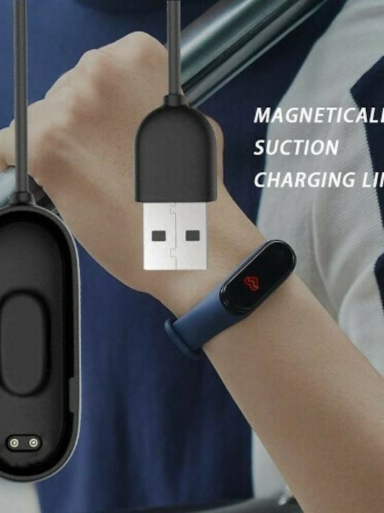 Charging Cable 1m Wearable Charger Mi Band 3/Mi Smart Band 4 Blackς