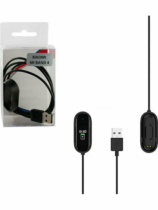 Charging Cable 1m Wearable Charger Mi Band 3/Mi Smart Band 4 Blackς