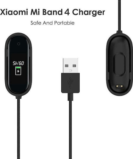 Ladekabel 1m Ladegerät für Mi Band 3/Mi Smart Band 4 Schwarzς