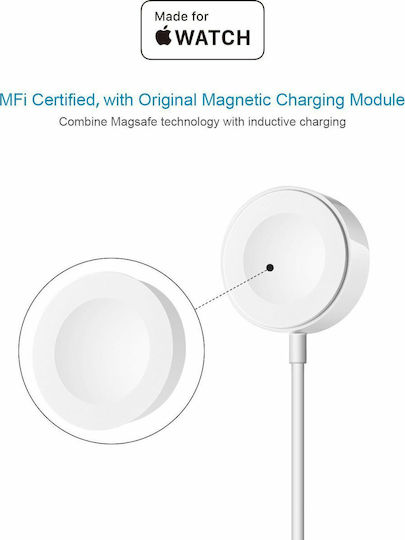 Apple Apple Watch Magnetic Charging Cable 1m Wearables Charger for Apple Watch White