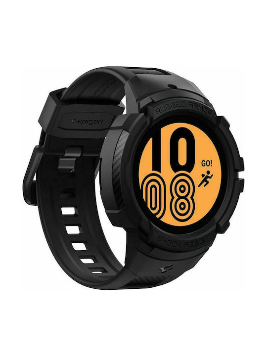 Spigen Rugged Armor Pro Θήκη Σιλικόνης Charcoal Grey για το Galaxy Watch 4 40mm