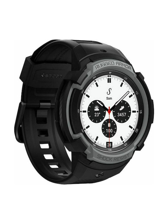 Spigen Rugged Armor Pro Θήκη Σιλικόνης Charcoal Grey για το Galaxy Watch 4 Classic 42mm