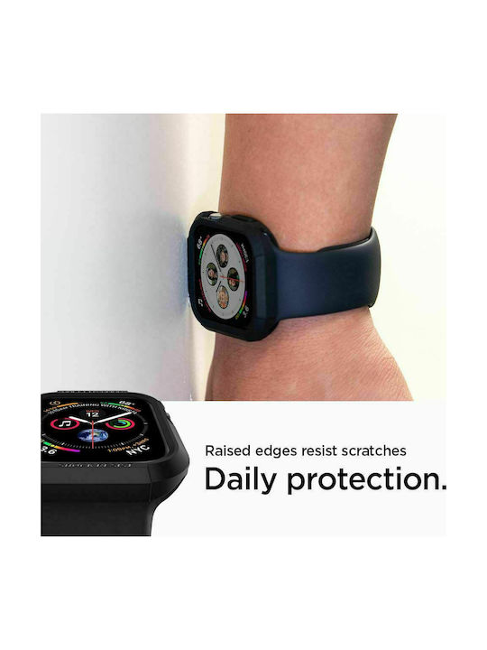 Spigen Rugged Armor Carcasă de Silicon în culoarea Negru pentru Apple Watch 40mm