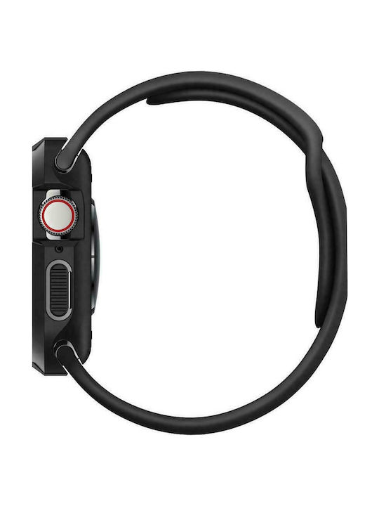 Spigen Rugged Armor Carcasă de Silicon în culoarea Negru pentru Apple Watch 40mm