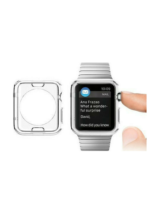 Spigen Liquid Crystal Θήκη Σιλικόνης σε Διάφανο χρώμα για το Apple Watch 44mm