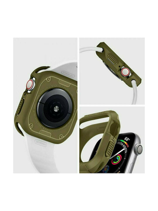 Spigen Rugged Armor Θήκη Σιλικόνης Olive Green για το Apple Watch 40mm
