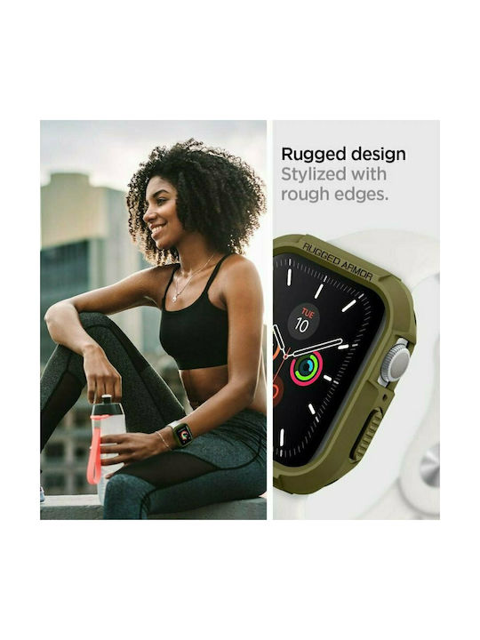 Spigen Rugged Armor Θήκη Σιλικόνης Olive Green για το Apple Watch 40mm