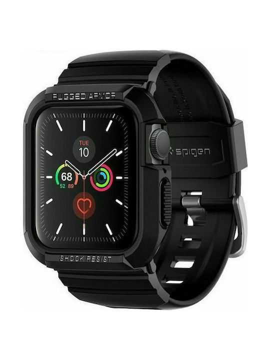 Spigen Rugged Armor Pro Strap Silicone Black (Apple Watch Series 6 / SE / 5 / 4 (40mm))