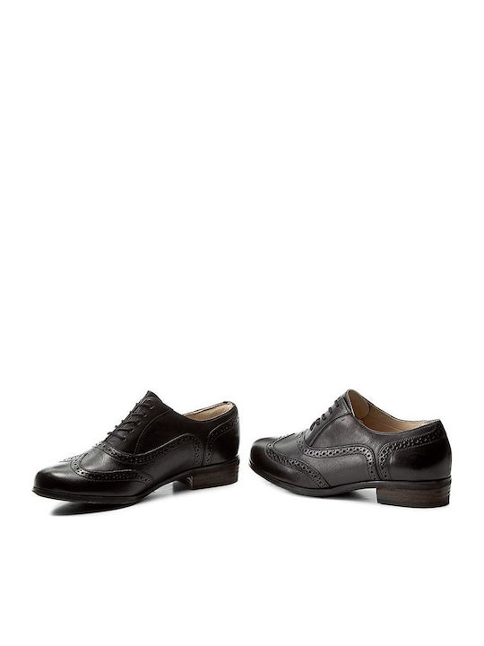 Hamble Oak Women's Leather Oxford Shoes Black