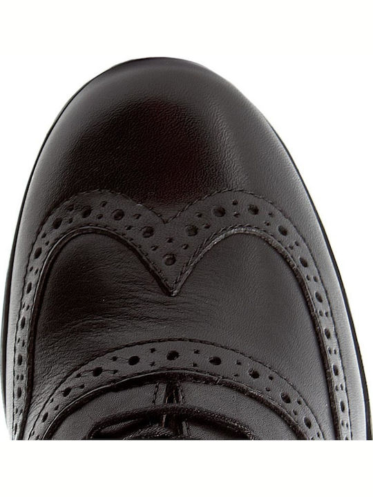 Hamble Oak Women's Leather Oxford Shoes Black