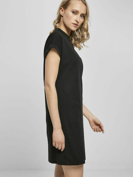 Summer Mini T-Shirt Dress Black
