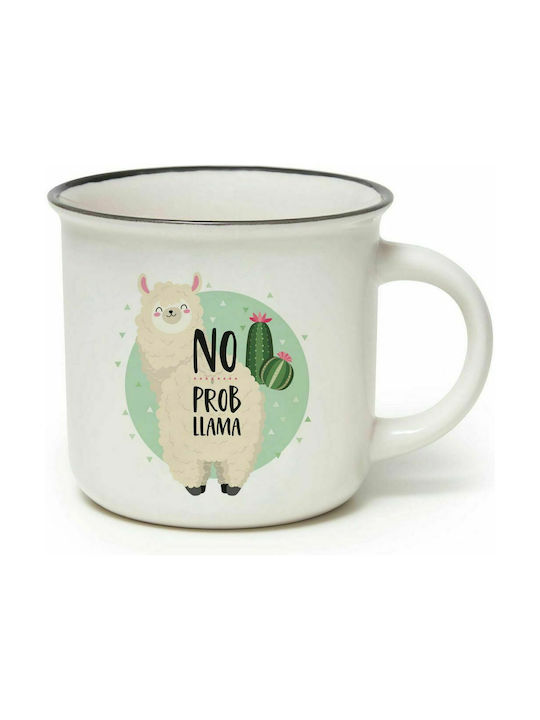 Legami Milano Llama Κούπα Κεραμική Λευκή 350ml