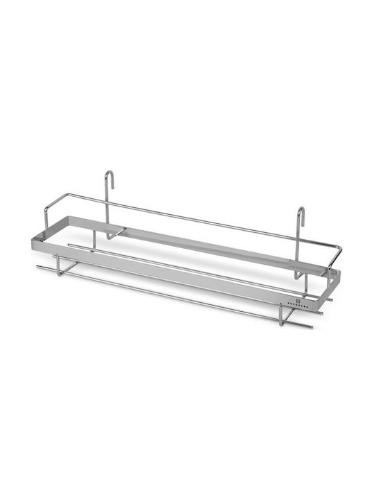 Edenberg Metallic Kitchen Organizer Rack In Silver Colour 16 Pieces