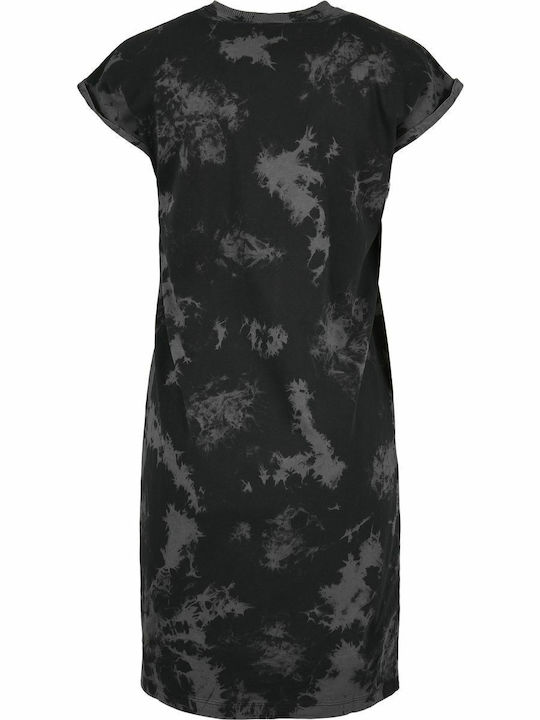 Καλοκαιρινό Mini T-shirt Φόρεμα Μαύρο