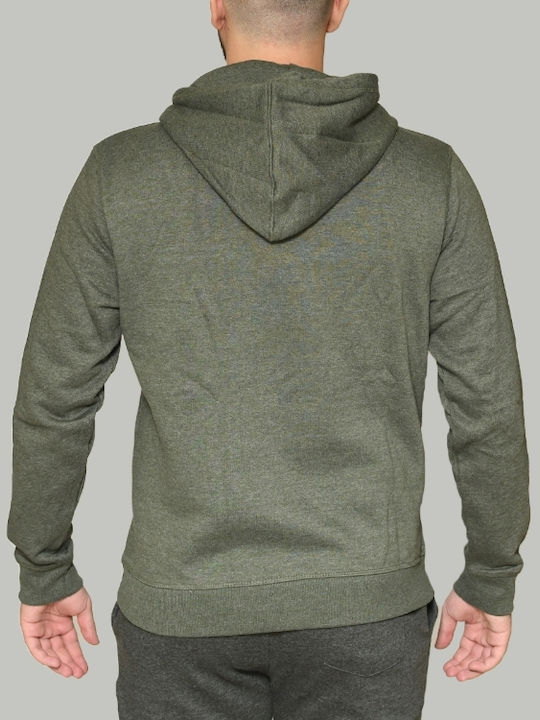 Marcus 22-200120 Herren Sweatshirt mit Kapuze und Taschen Khaki