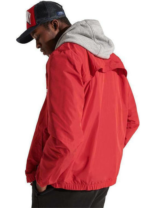 Cagoule Jacke Winddicht Rot