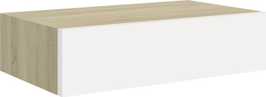 Wooden Wall Shelves - White (2 Pieces) 40x23.5x10cm