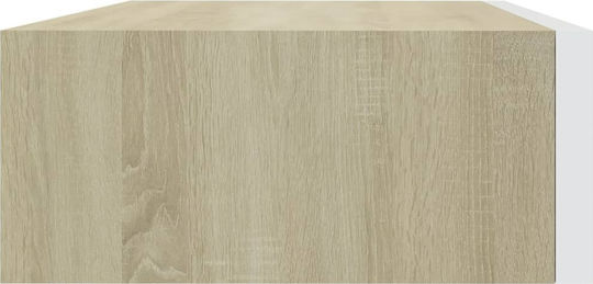 Wooden Wall Shelves - White (2 Pieces) 40x23.5x10cm