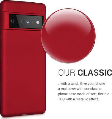 KWmobile Silicone Back Cover Metallic Dark Red (Google Pixel 6 Pro)