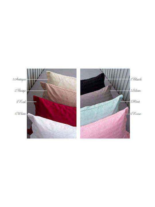 Palamaiki Satin Stripes Kissenbezug-Set Oxford Mint 50x75cm.