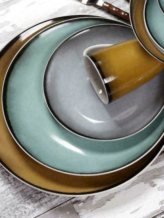 Cryspo Trio Fantastic Colorful Porcelain Dinnerware Set 25.431.40 20pcs