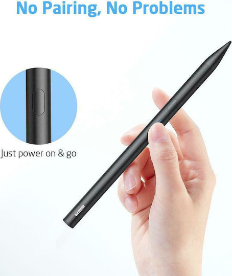 ESR Digital+ Digitală Stilou Tactil cu Palm Rejection pentru iPad de culoare Negru