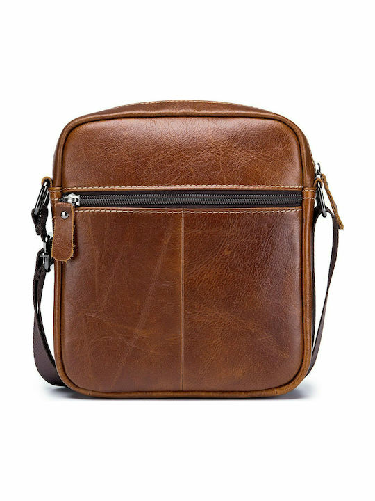 DJB-07 Leather Men's Bag Shoulder / Crossbody Light Brown