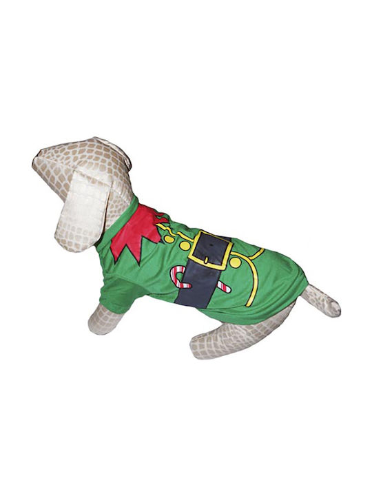 Elf T-shirt Dog in Green color 20x30x20cmcm. s01740CL226XSG