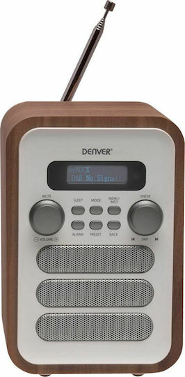 Denver DAB-48 Φορητό Ραδιόφωνο Ρεύματος DAB+ με Bluetooth Λευκό