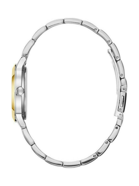 Guess Damen Uhr mit Silber Metallarmband