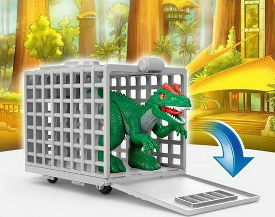Mattel Lumea Jurassică Camion Cu Cușcă Pentru 3+ Ani