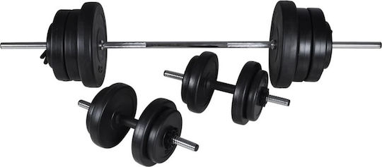 vidaXL Multi-Gym with Weights 57.5kg with Barbell and Dumbbells Set 60.5kg