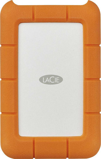 Lacie Rugged USB-C USB 3.1 / USB-C External HDD 2TB 3.5" Orange