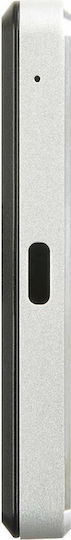 Transcend StoreJet 25C3S USB-C External 2.5" HDD 1TB Silver