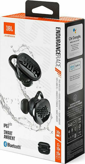 JBL Endurance Race In-Ear Bluetooth-Freisprecheinrichtung Kopfhörer mit Schweißresistenz und Ladeetui Schwarz